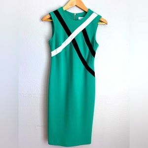 CALVIN KLEIN Green Midi Dress, 2